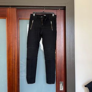 Black biker jeans!
